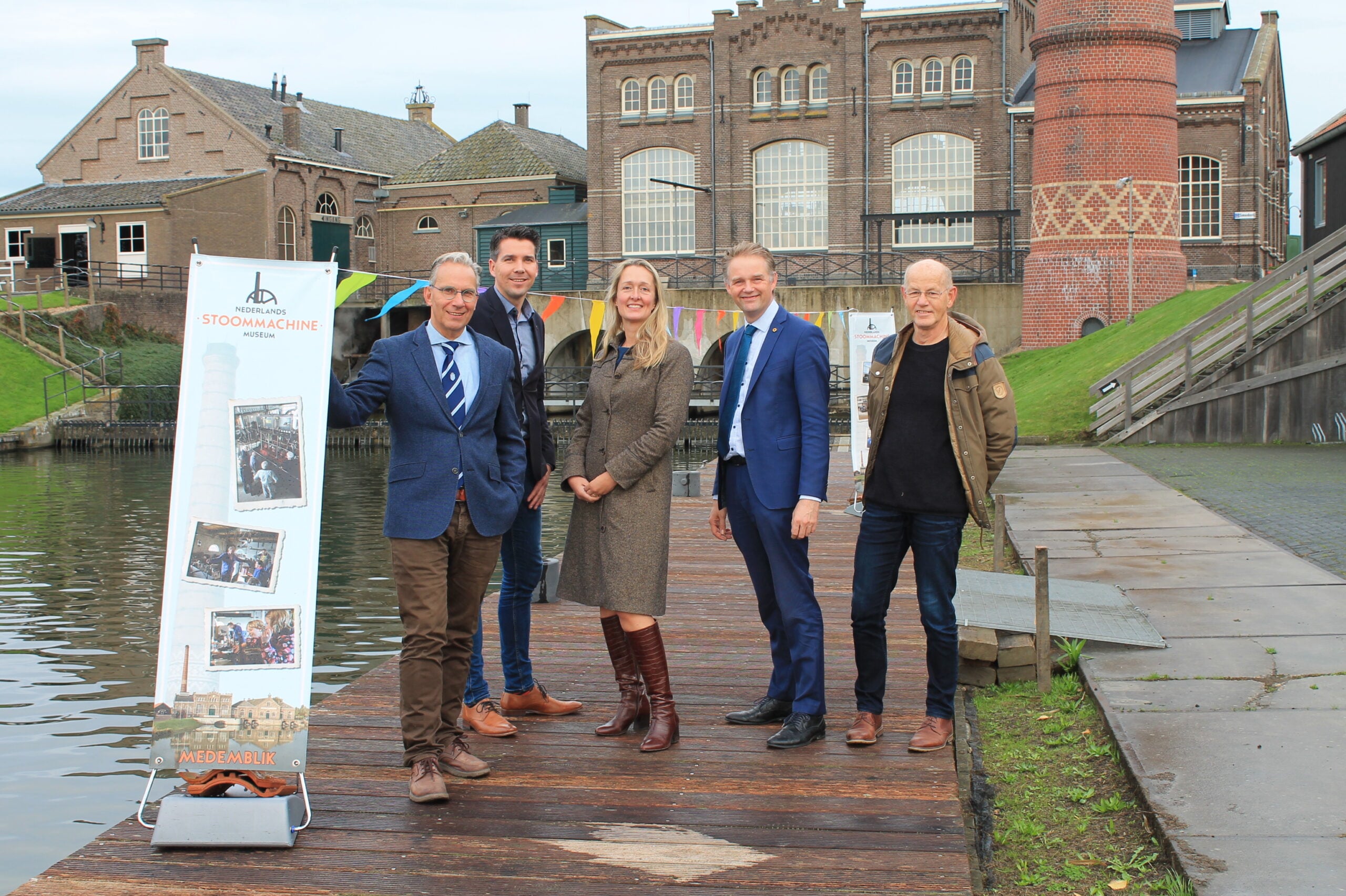 Met steiger aan binnenwater vervult Recreatieschap wens Stoommachinemuseum