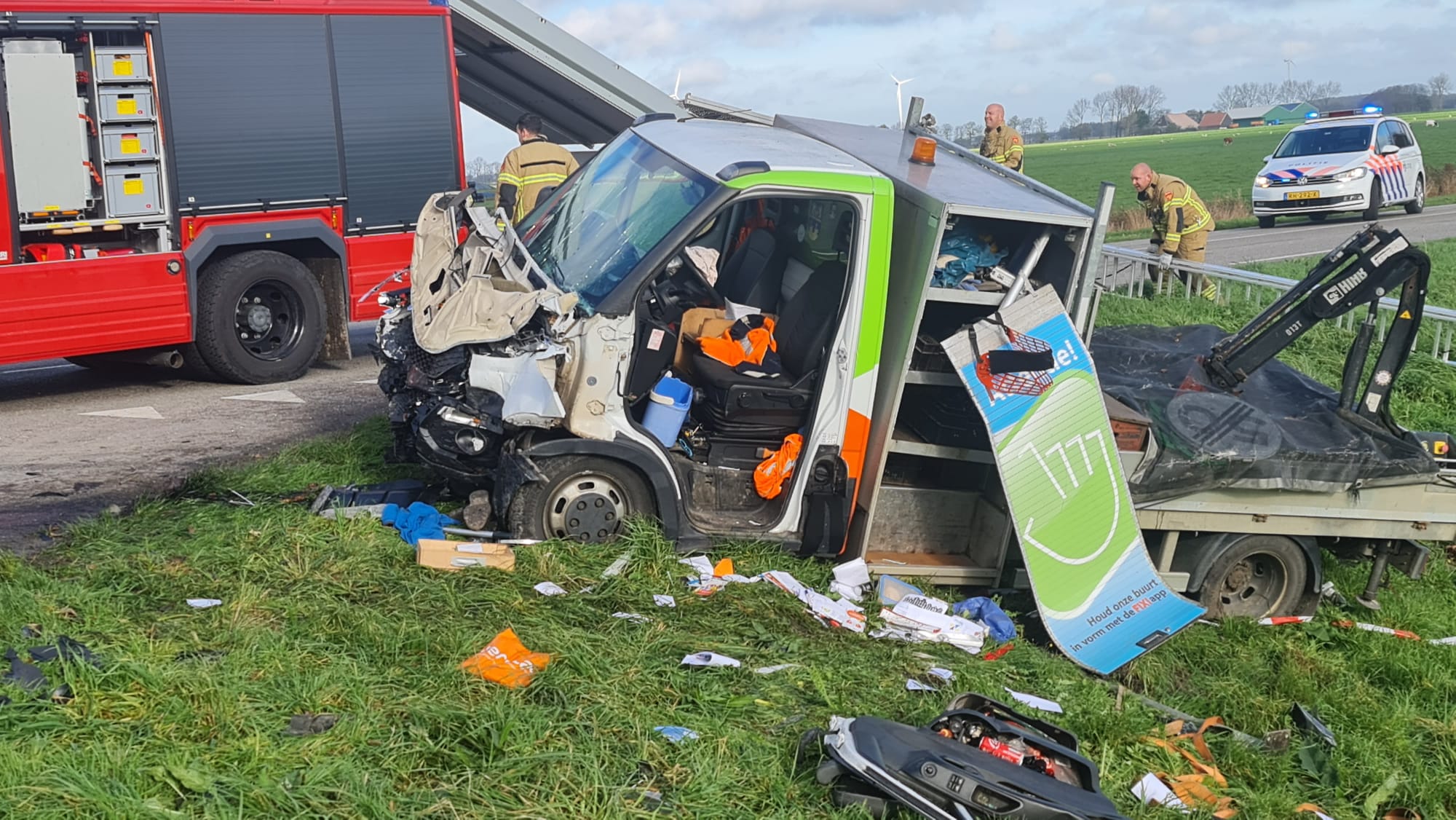 Drie gewonden bij ernstig ongeval in Slootdorp