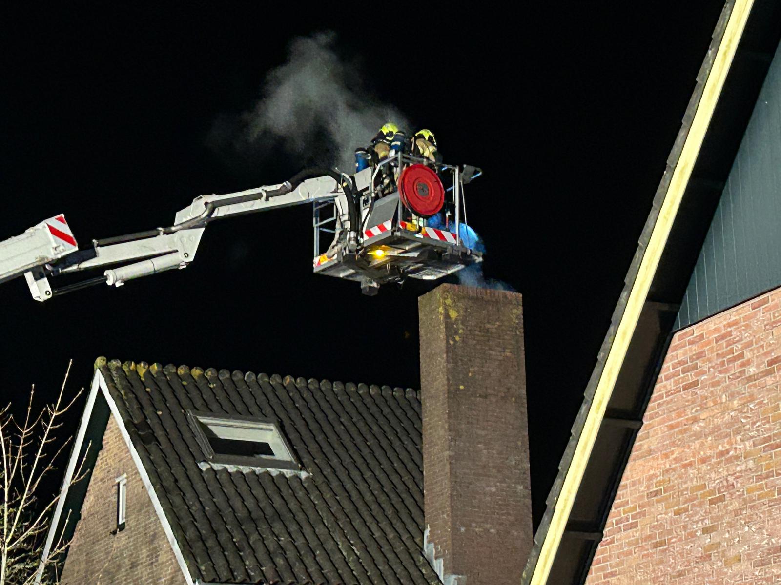 Schoorsteenbrand in Hippolytushoef