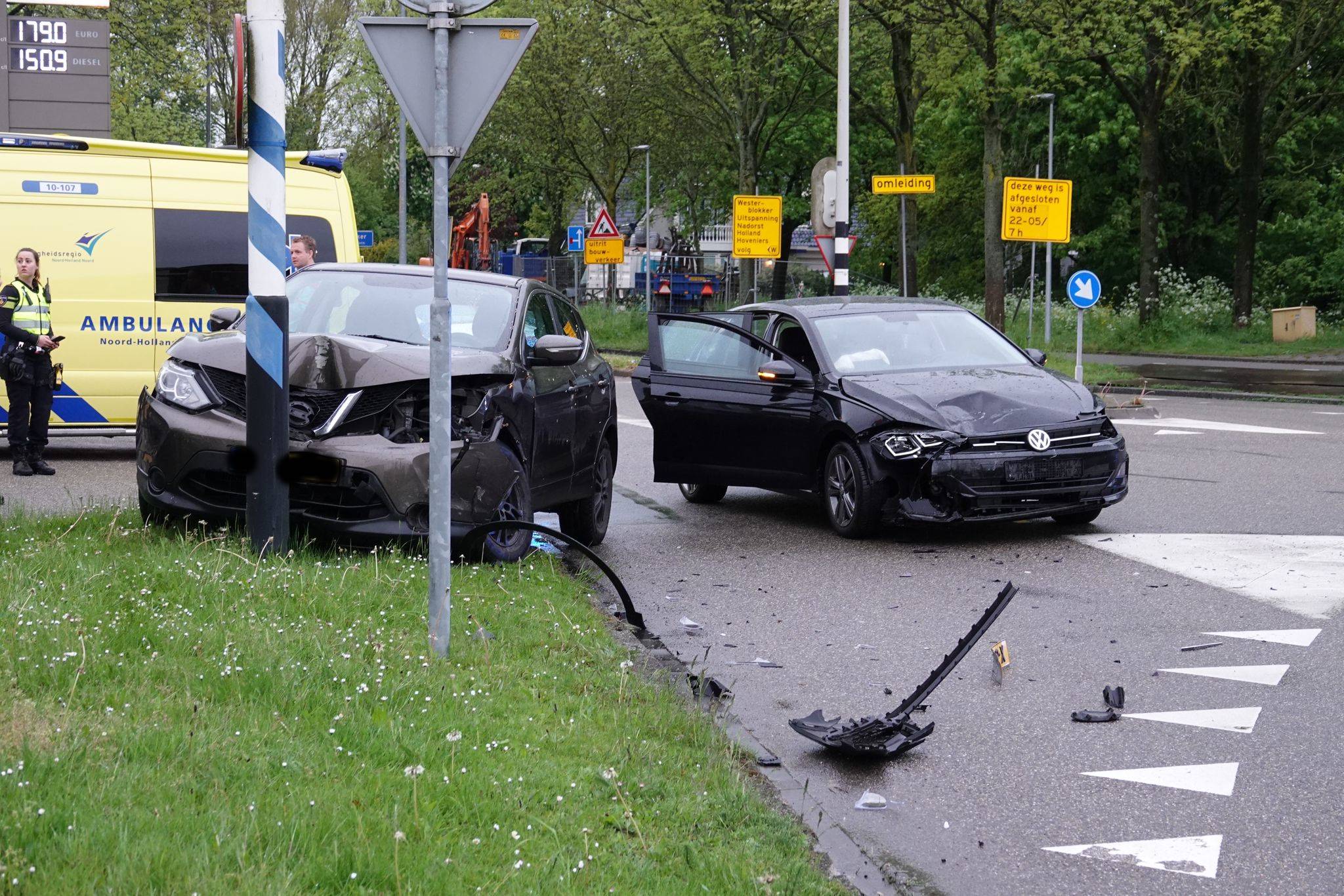Gewonde bij botsing in Zwaag