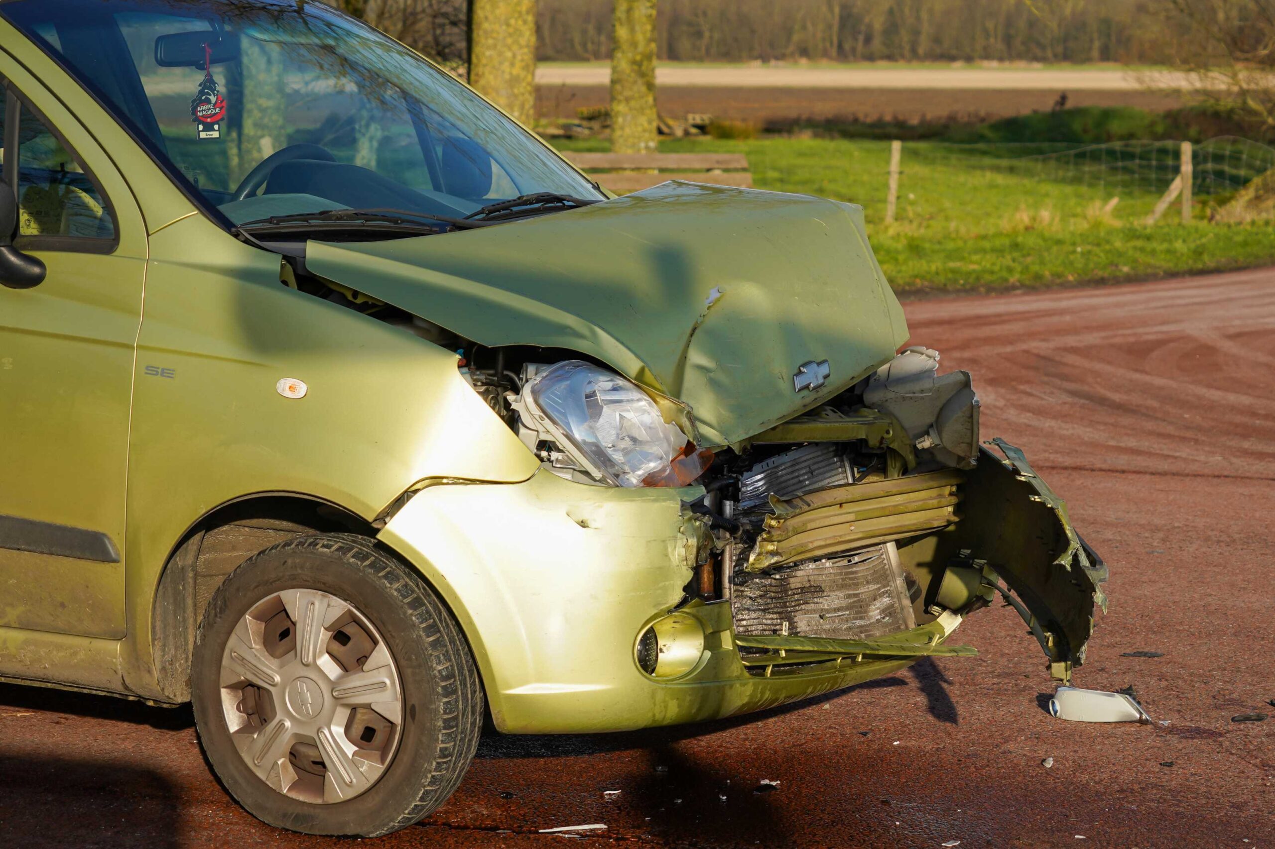 Enkel schade hij aanrijding Korte Ruigeweg in Schagerbrug