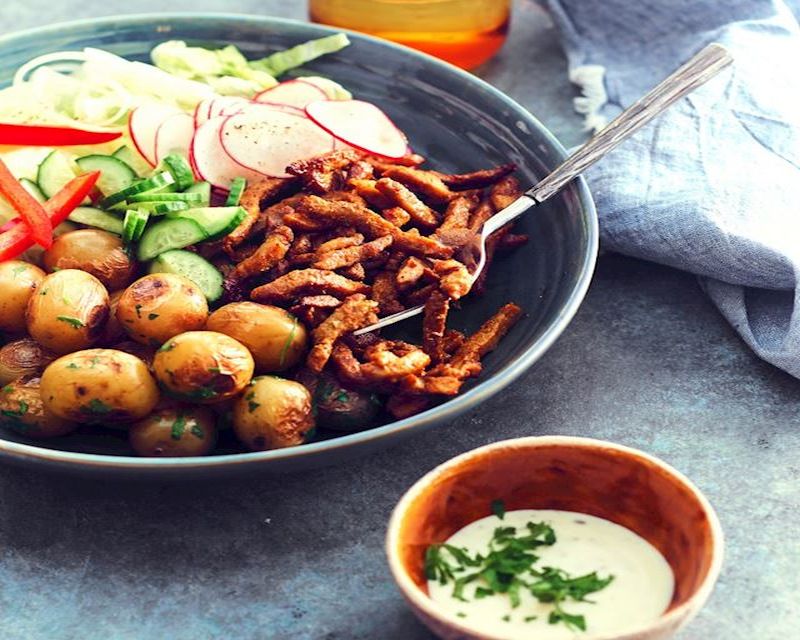 Wat eten wij vandaag: Shoarma met radijssalade en krieltjes