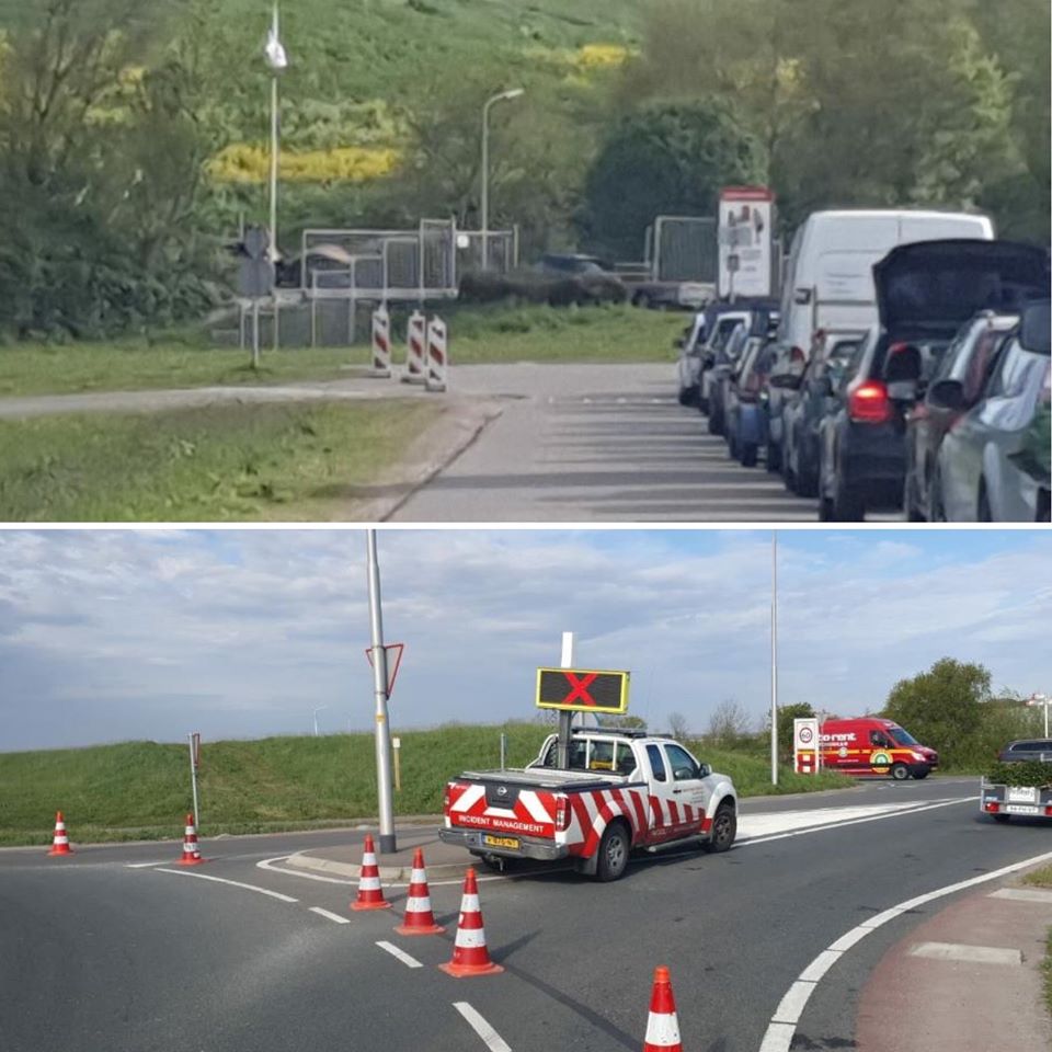 Het loopt de spuigaten uit bij het afvalbrengstation, weg is nu afgesloten Medemblik Actueel