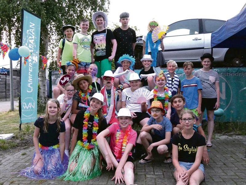 Groep 8 van De Schelp had ondanks dat het kamp niet doorging toch nog een grandioos eindfeest