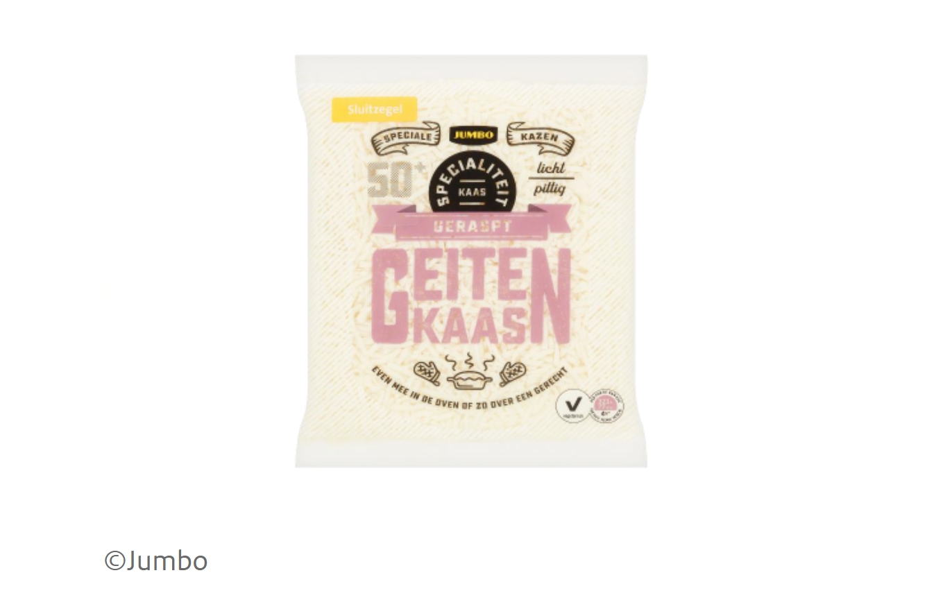 Terughaalactie Jumbo: “Geraspt Geitenkaas (koemelkallergie)”