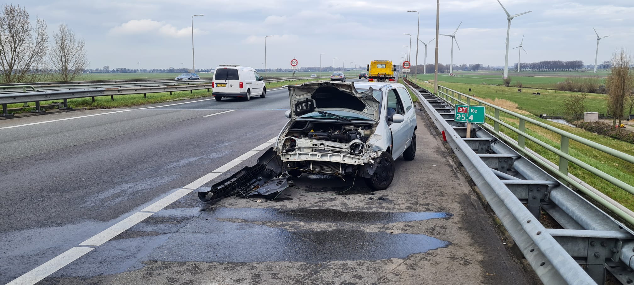 Ongeluk op A7 bij Oudendijk Medemblik Actueel